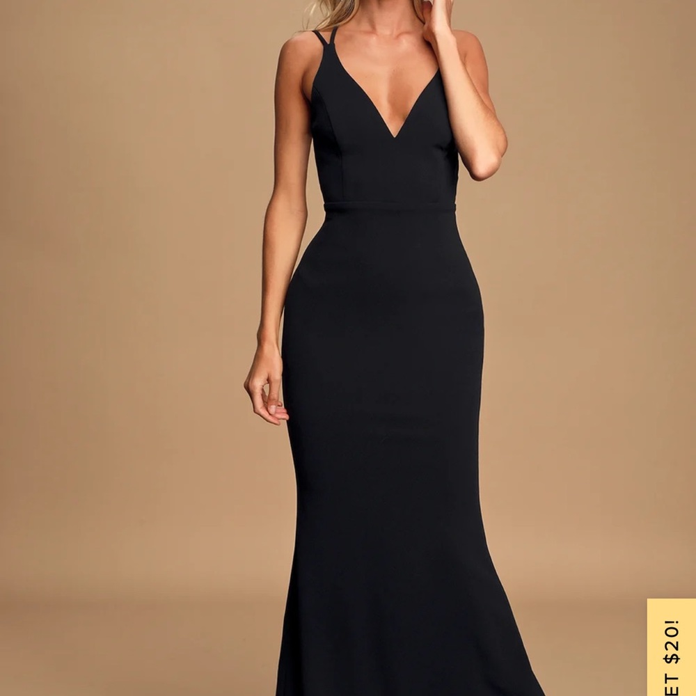 Black Lulu’s Maxi Dress size Medium